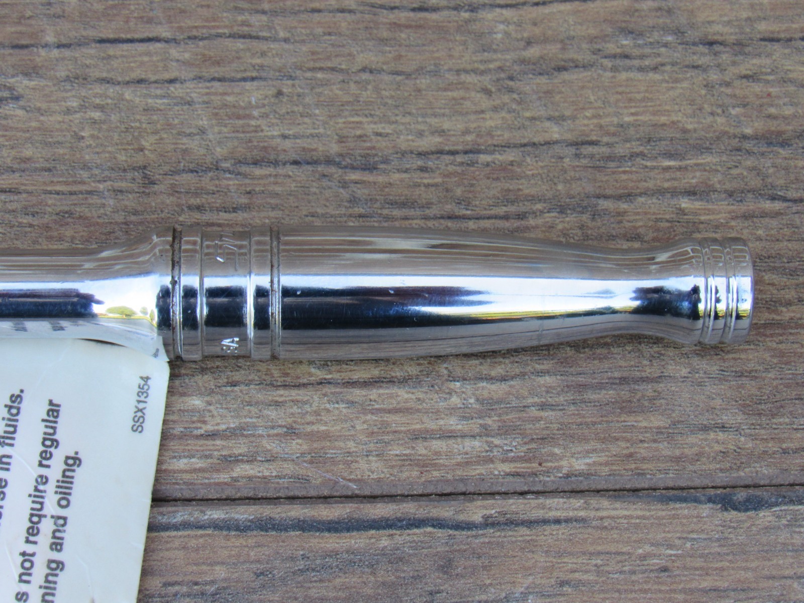 NOS SNAP ON 3/8″ DRIVE F830 STANDARD CHROME HANDLE RATCHET NEW LOGO 7.5″ F 830