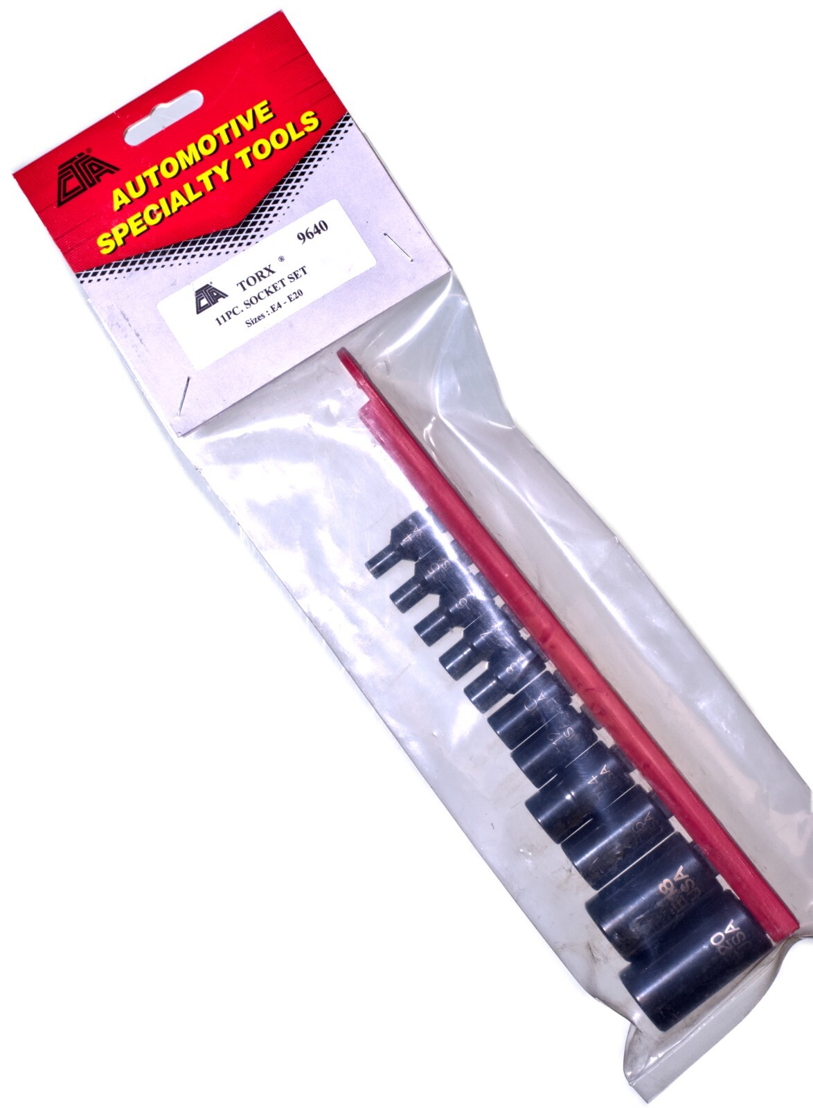 CTA 9640- 11 Piece External Torx Socket Set w/ Storage Rail E4-E20 – Made in USA