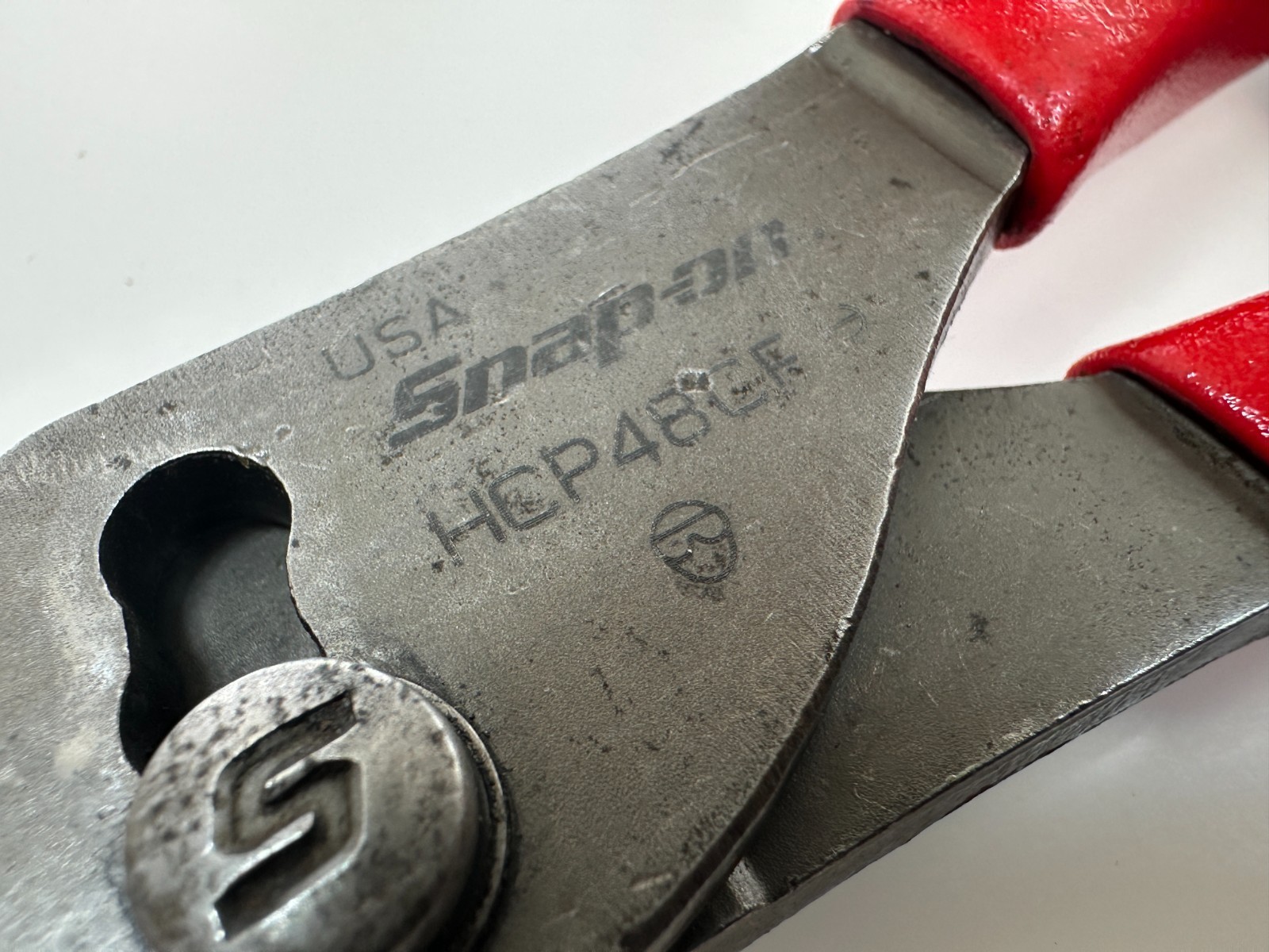 🇺🇸 Snap On Tools USA RED Comfort Grip 8″ Universal Hose Clamp Pliers, HCP48CF
