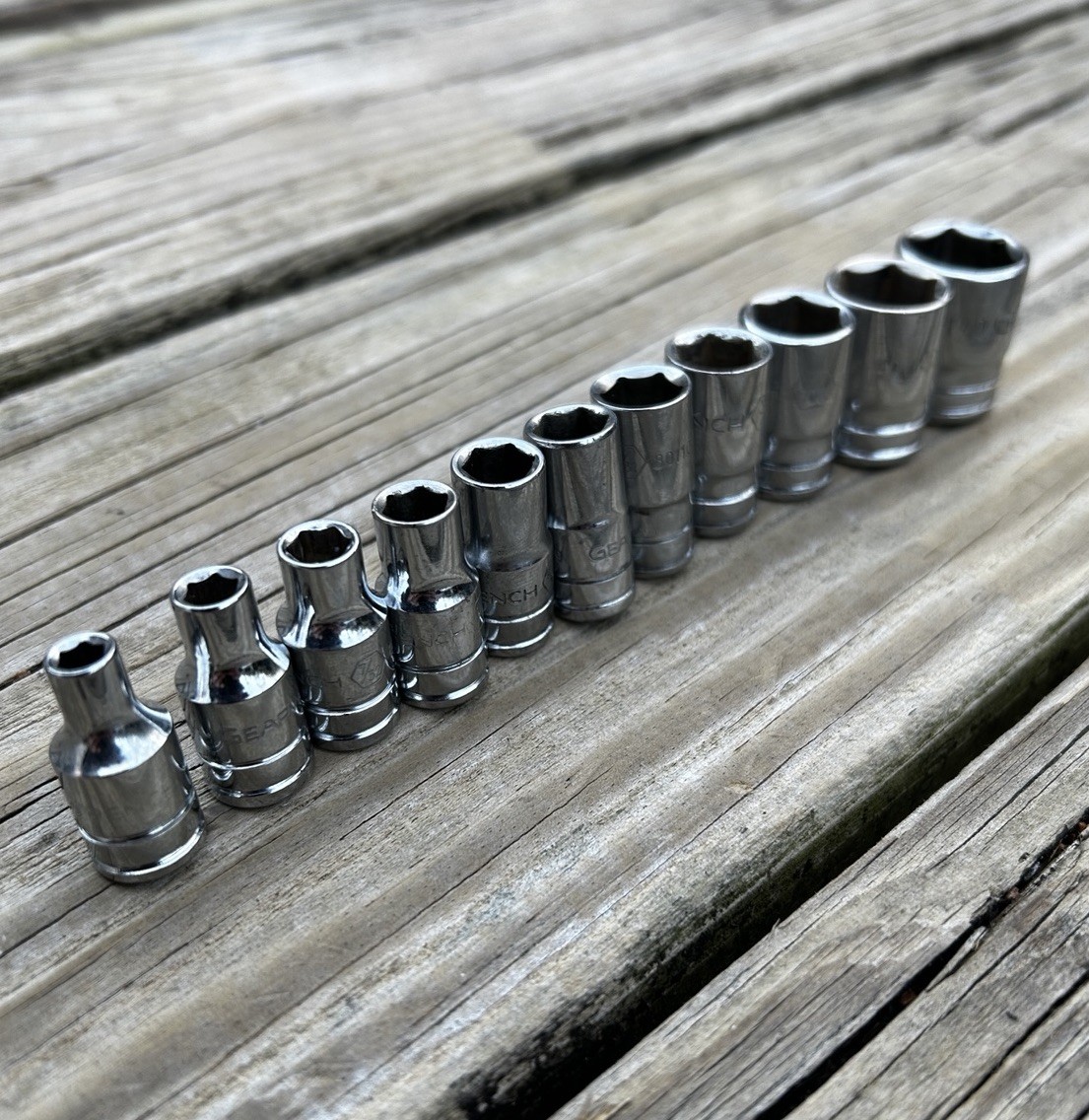 11-Piece SAE Shallow Socket Set,1/4 Drive 6PT, 3/16-9/16 Chrome