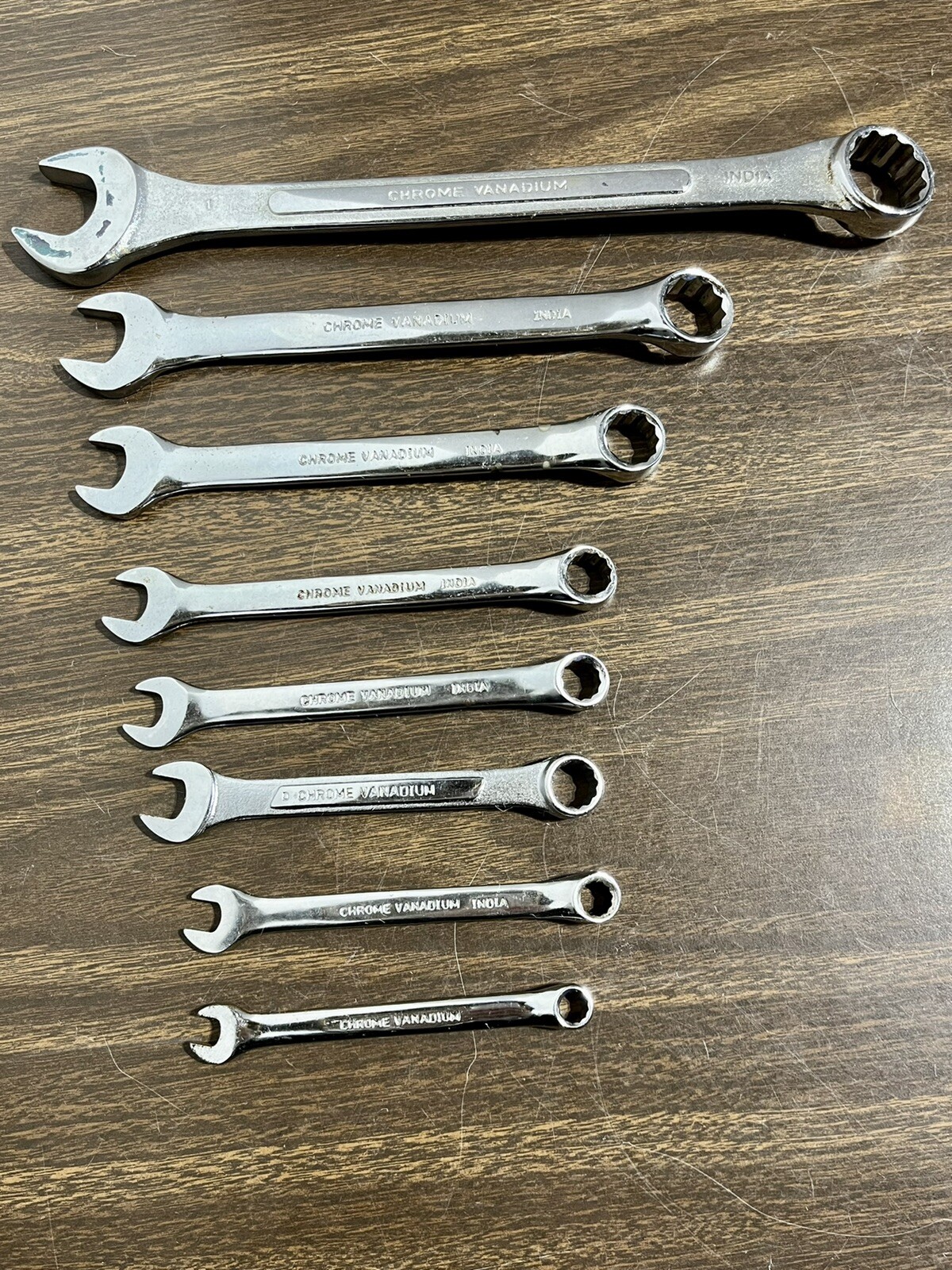 Pittsburg Vtg. Combination Metric & SAE Wrenches 12pt. Forged Steel India