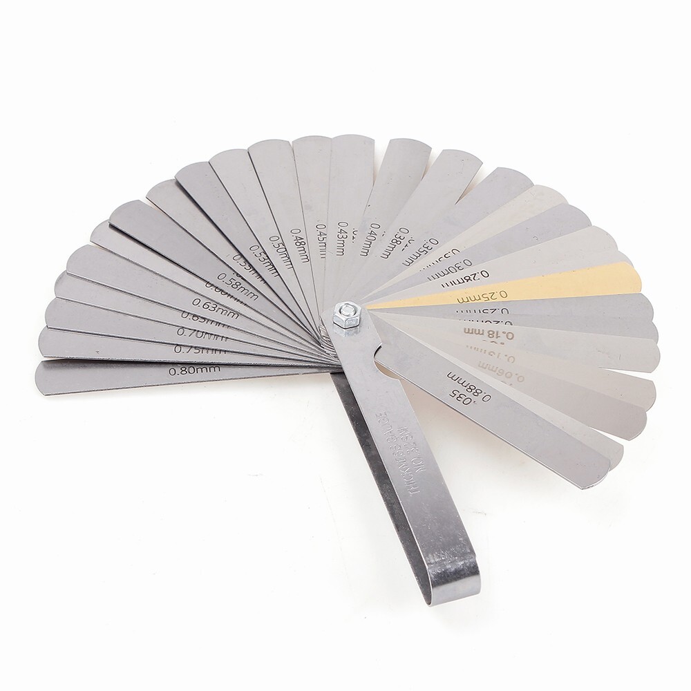 Spark Plug Gap Tool & 32 Blades Metric Feeler Gauge Gap Filler Measuring Tools