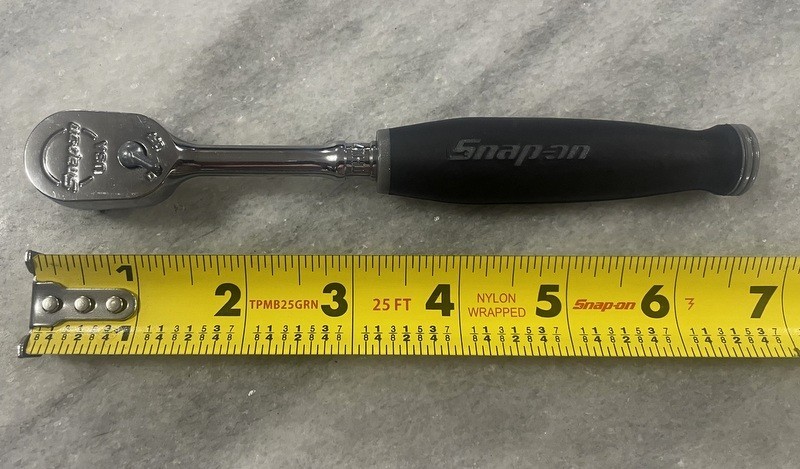 NEW Snap-On Dark Titanium 1/4″ Drive Soft Grip Long Fixed Head Ratchet THL72DT
