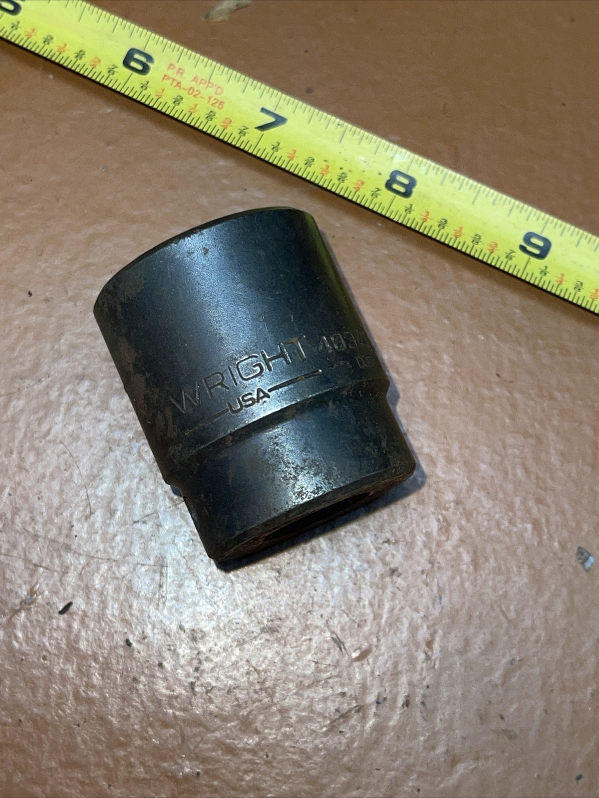 Wright USA 4834 1 1/16 In SAE 1/2” Drive 6 Point Impact Socket 1-1/16
