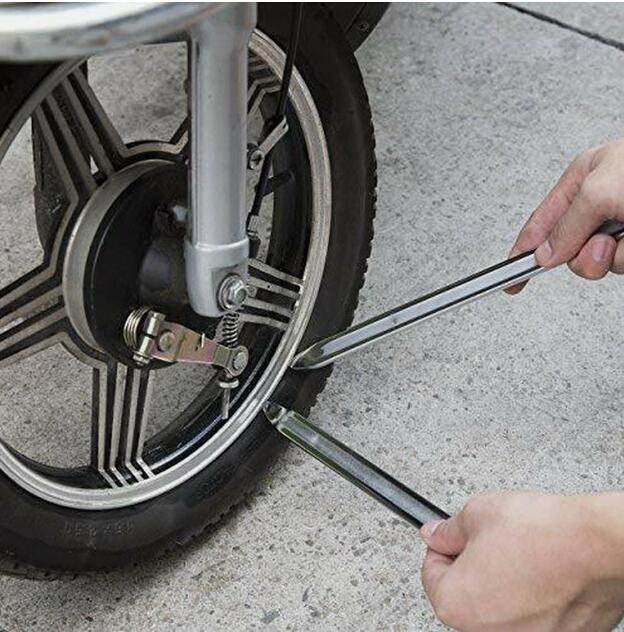 Motorcycle Tire Spoon Iron Lever Tool Changing Repair Bar Kit with Rim Protector
