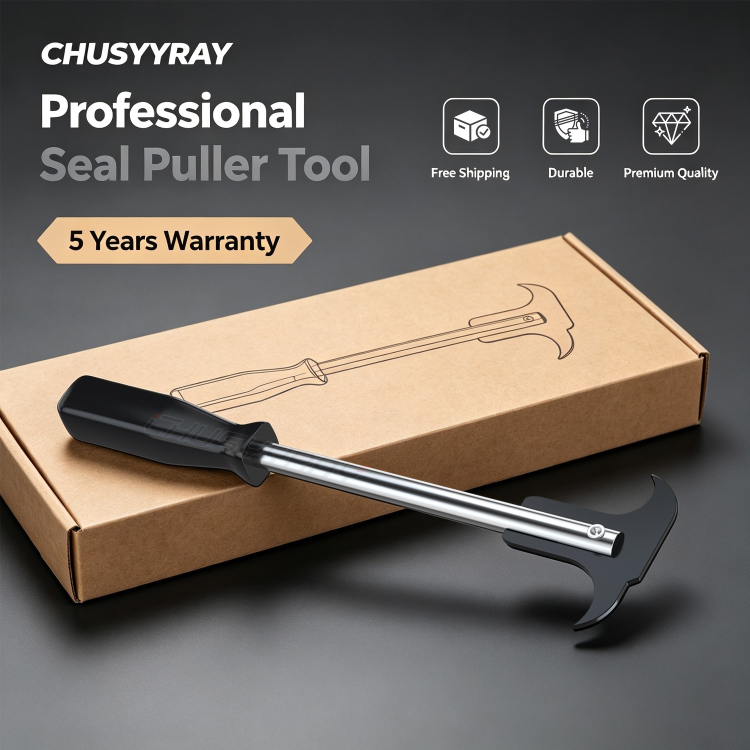 1x Professional Seal Puller Tool with Dual Hook Tips Remove Oil and Grease Seals