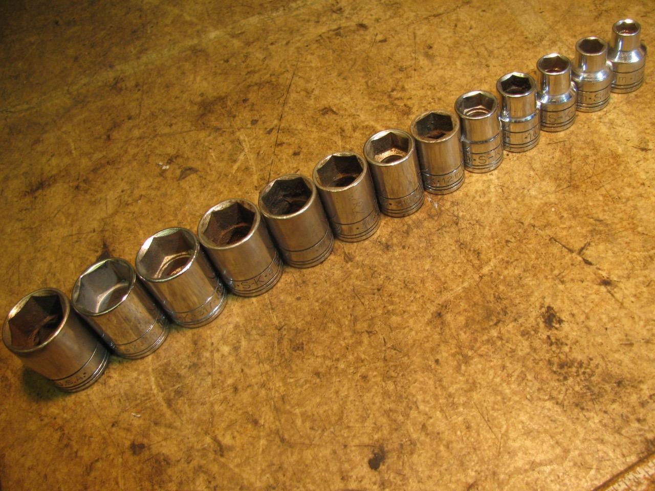 SK 7-19mm Metric Socket Set 3/8″ Drive 6 Point 8 9 10 11 12 13 14 15 16 17 18