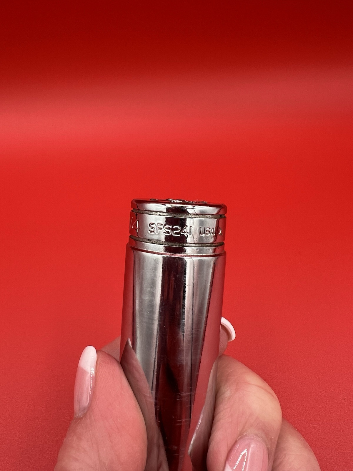 😊 🔧 Snap‑on SFS241 – 3/8″ Drive 3/4″ SAE Deep Socket – 6‑Point – Chrome –USA✨