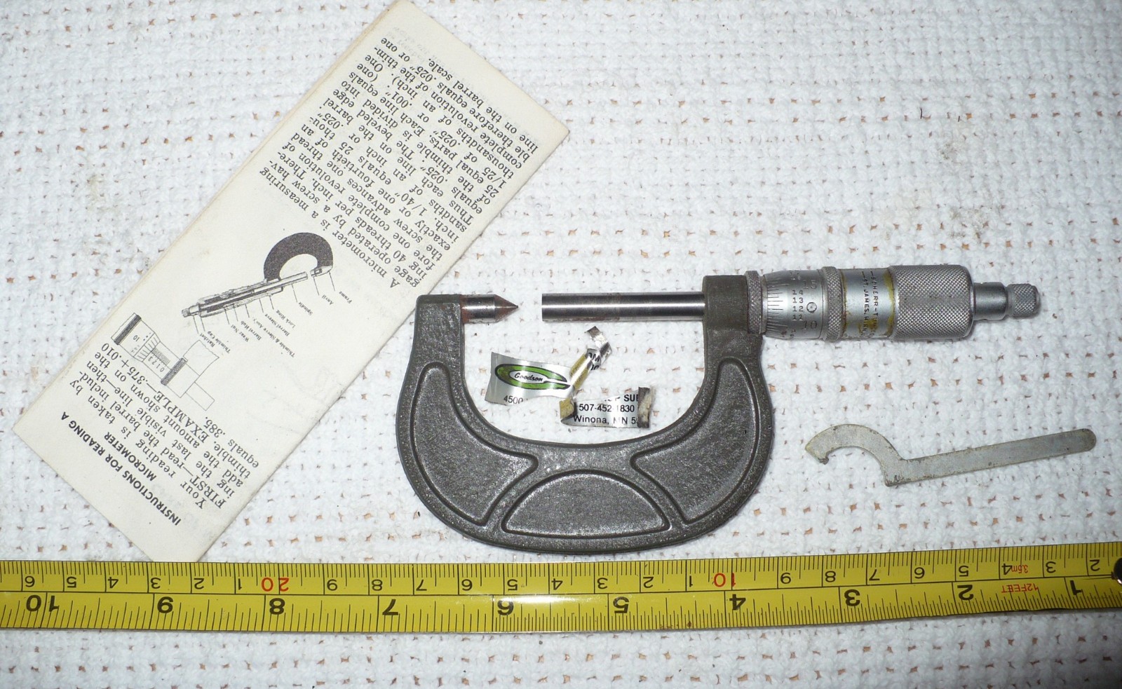 Vintage Scherr-Tumico Micrometer Goodson MDB-30