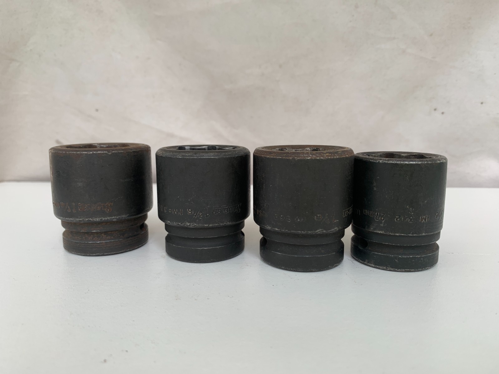 Snap-on 3/4″ Drive 16 Piece SAE 6-Point Shallow Impact Socket Set 9/16 – 1 1/2