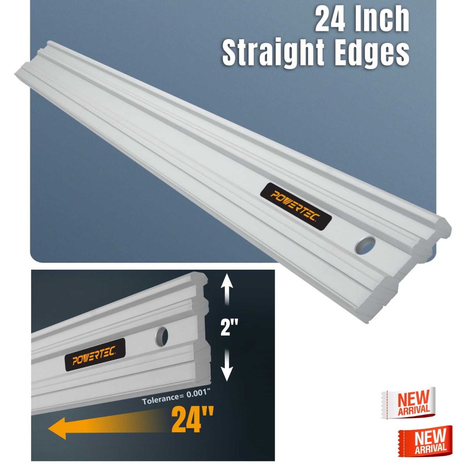 Straight Edge Ruler Engine Block Cylinder Head Inspection Guide Layout Tool 24″