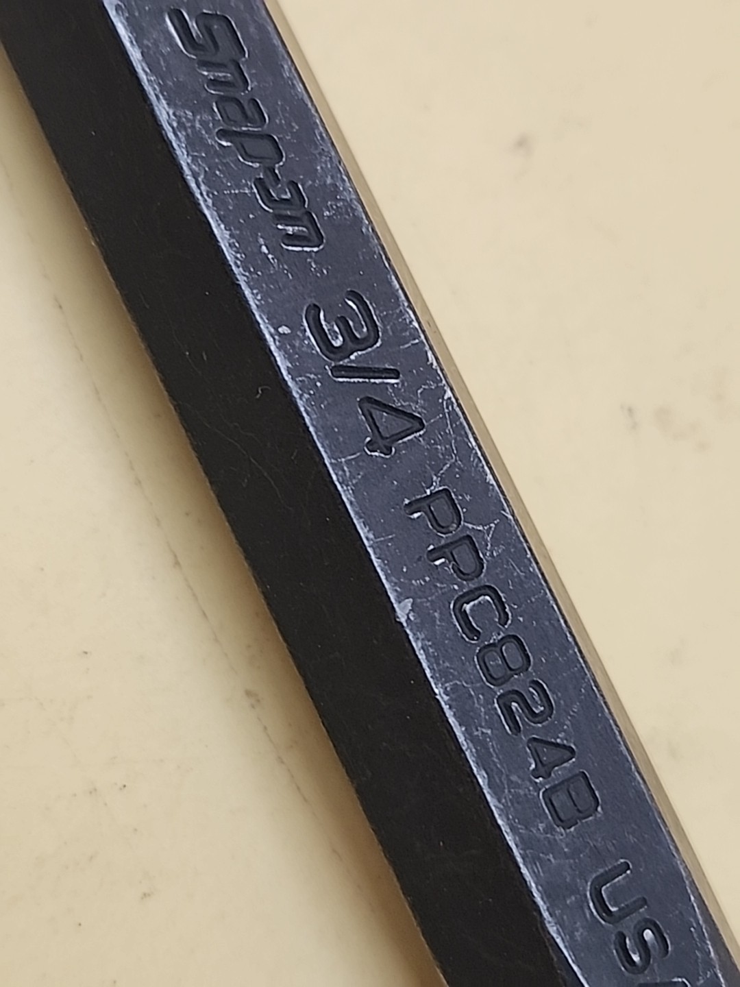 Snap-on Tools 7-1/4″ Length 3/4″ Flat Hand Chisel PPC824B+ PPC108A 1/4″ USA