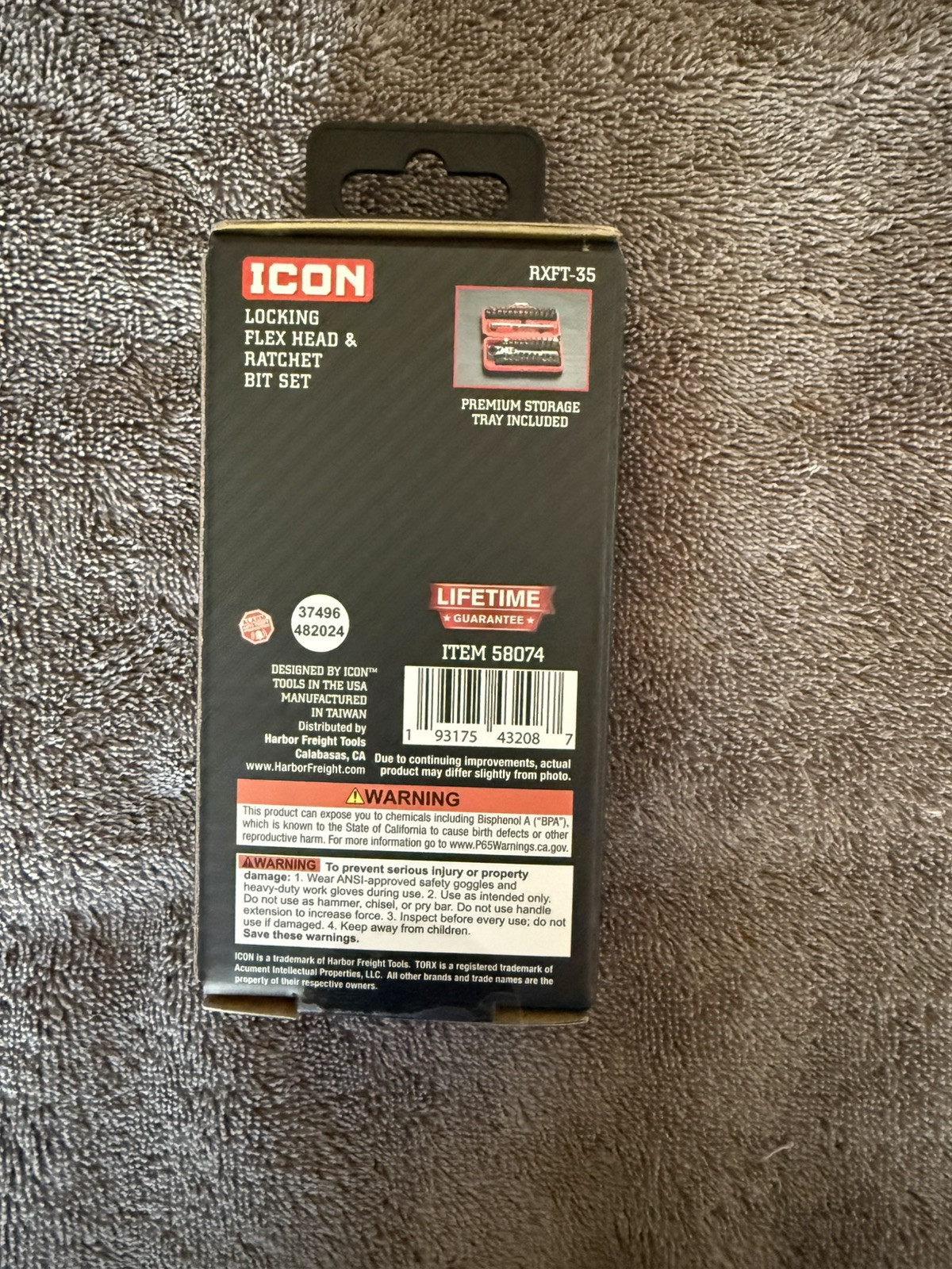 New – ICON Locking Flex Head Ratchet and Bit Set, 35-Piece