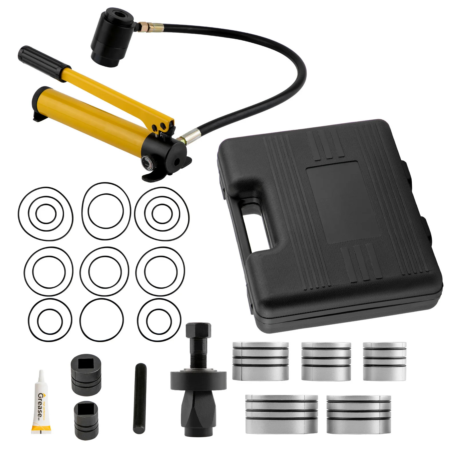 Hydraulic Exhaust Pipe Stretcher Expander Kit with Collets 1-5/8 in to 4-1/4in