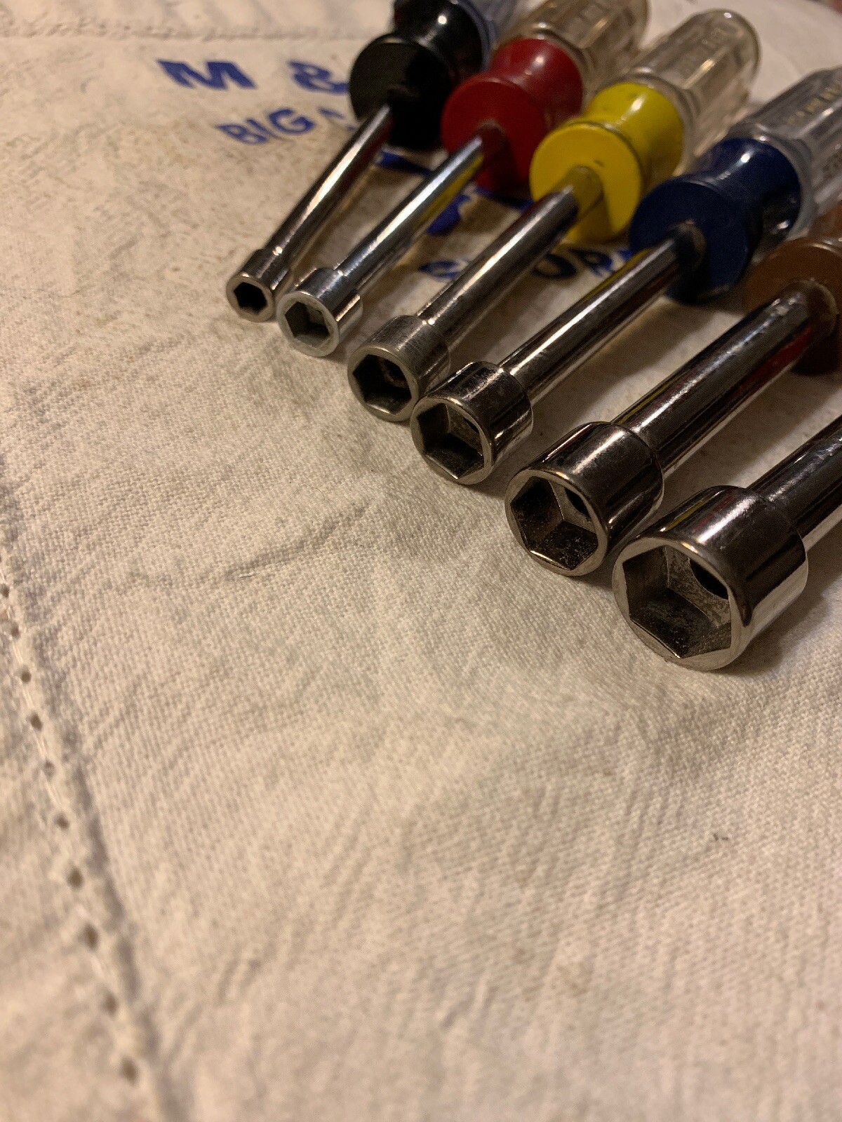 Craftsman USA 6pc 6 Point Nut Drivers 3/16″, 1/4″, 5/16″, 3/8″, 7/16″, 1/2″