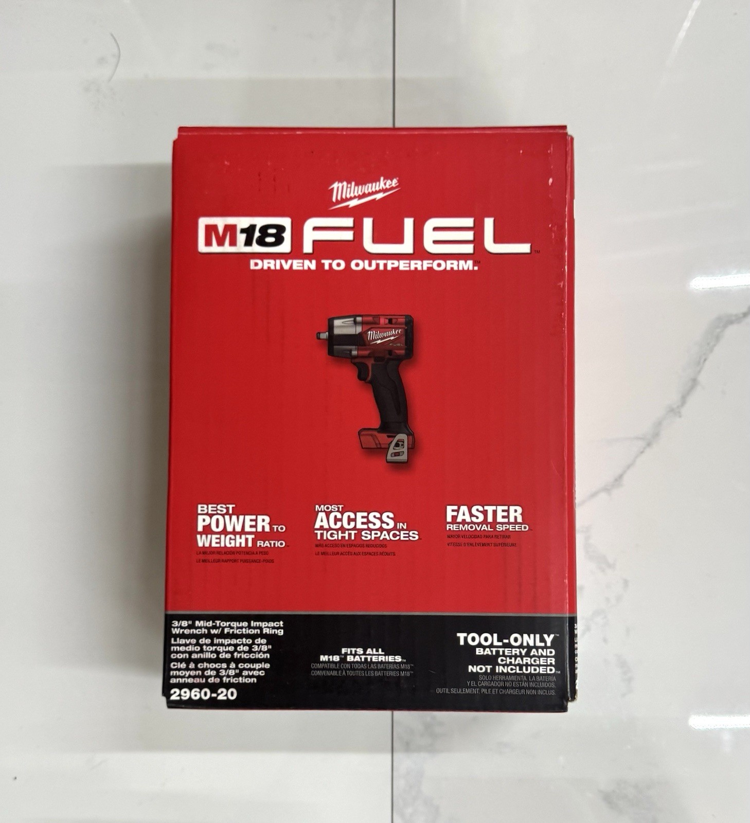 Milwaukee 2960-20 M18 FUEL™ 3/8 Mid-Torque Compact Impact Wrench Bare Brand New!