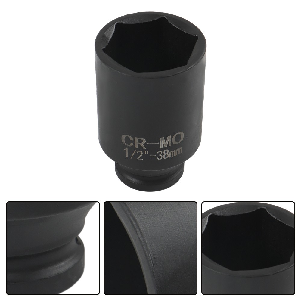 Labwork 9Pcs Deep Impact Socket Set Drive Metric Axle Hub Nut Socket 6 Point