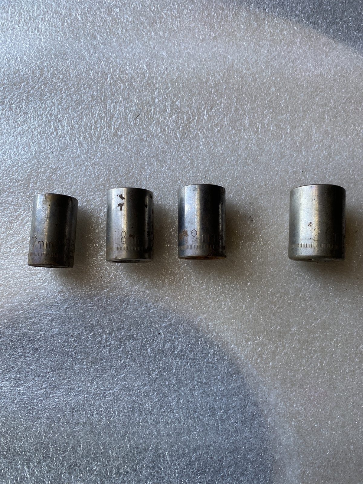 Craftsman 4 pc 17MM-21MM 12 Point 1/2″ Drive G1 44237 44267 44238 44249 No 20MM