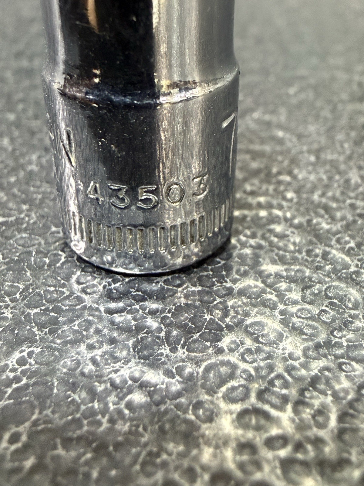 Vtg 7mm Craftsman G-Series Part 43503 – 1/4″ Drive 6-Point Socket USA Made