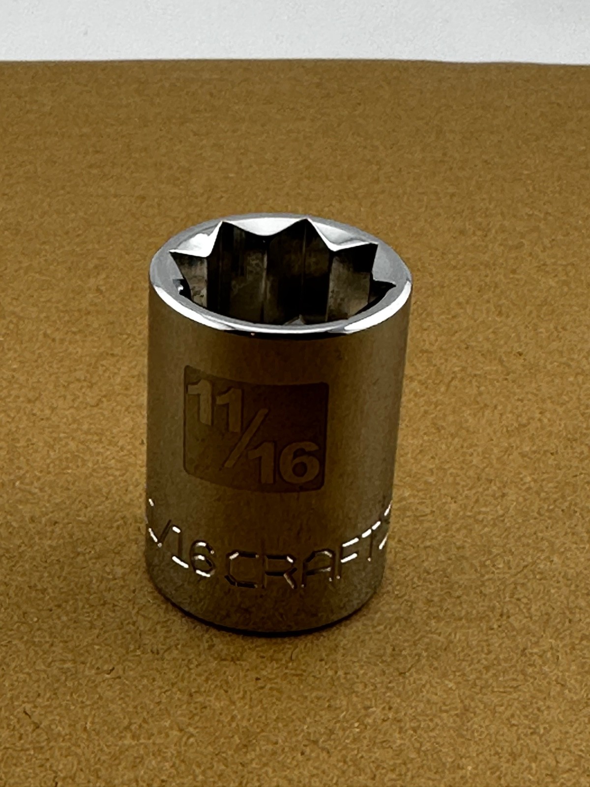 Craftsman USA 1/2″ Drive 8-Point 50743 Easy Read Socket 11/16″. 244