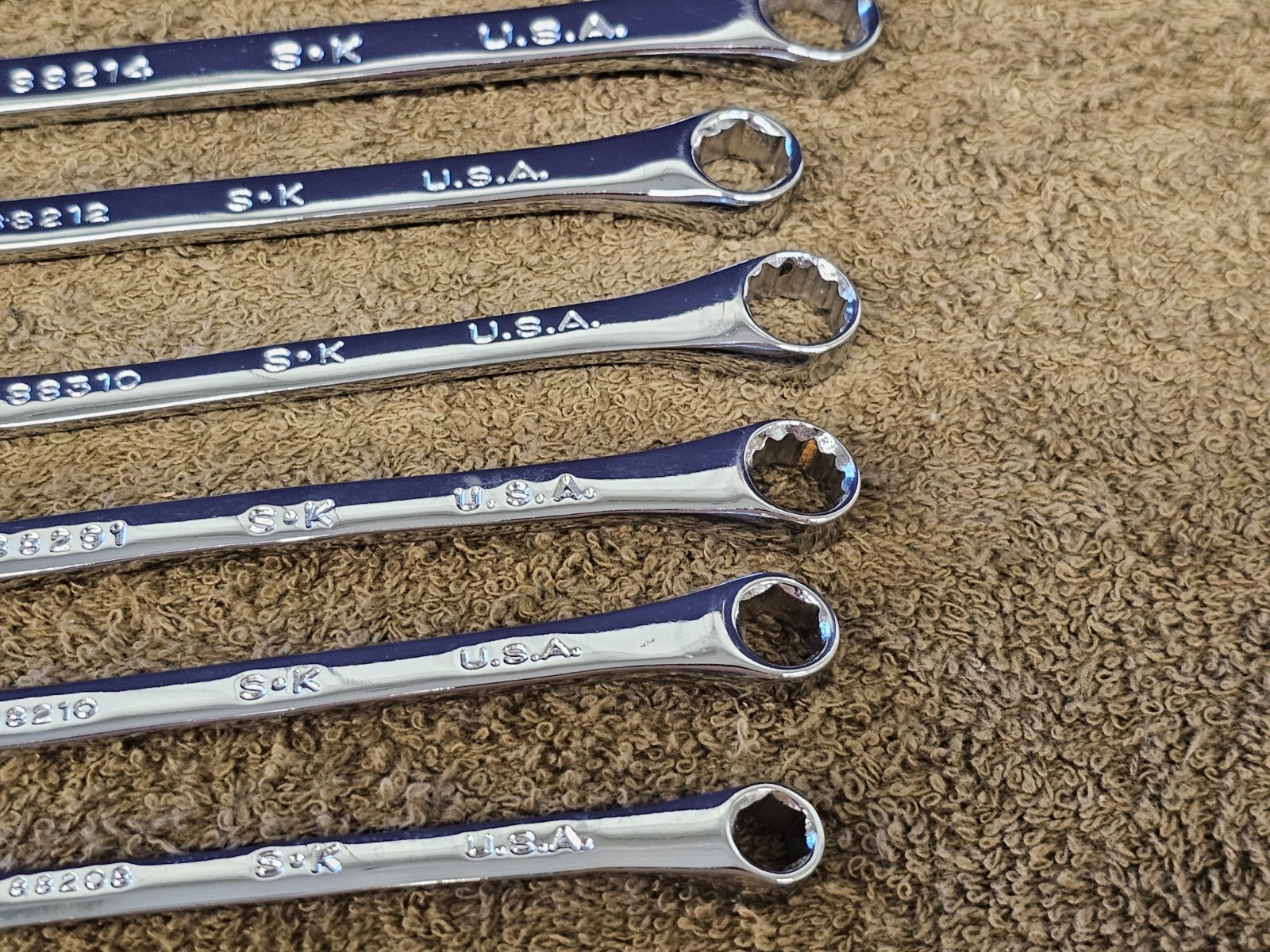 SK Combination Wrench Set SAE 88232 1-1/4 7/8 3/4 9/16 1/2 3/8 1/4 10mm 88000