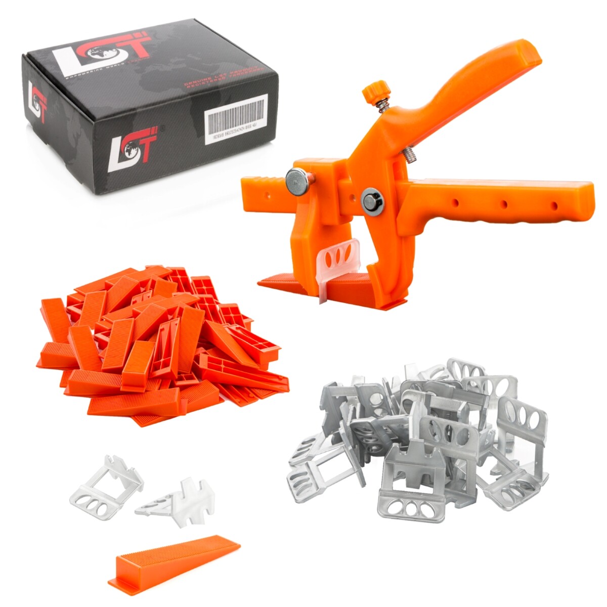 1500x Tabs 1.5mm + 400x Wedges + Pliers Set 1901-piece Leveling System Tiles