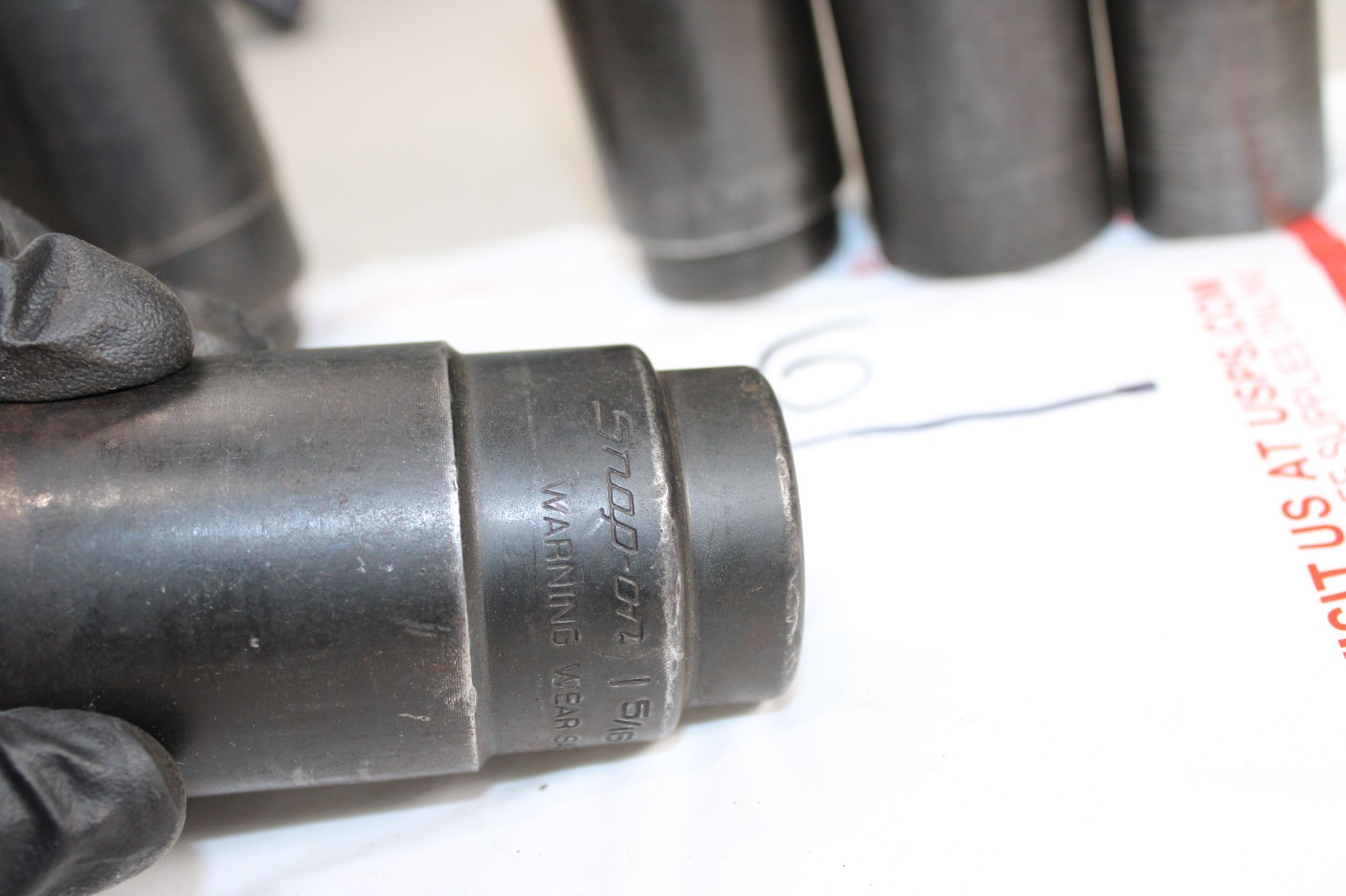 Snap On Tools 6-Pc Mixed SAE 1/2” Drive Deep Impact Socket Set USA Lot