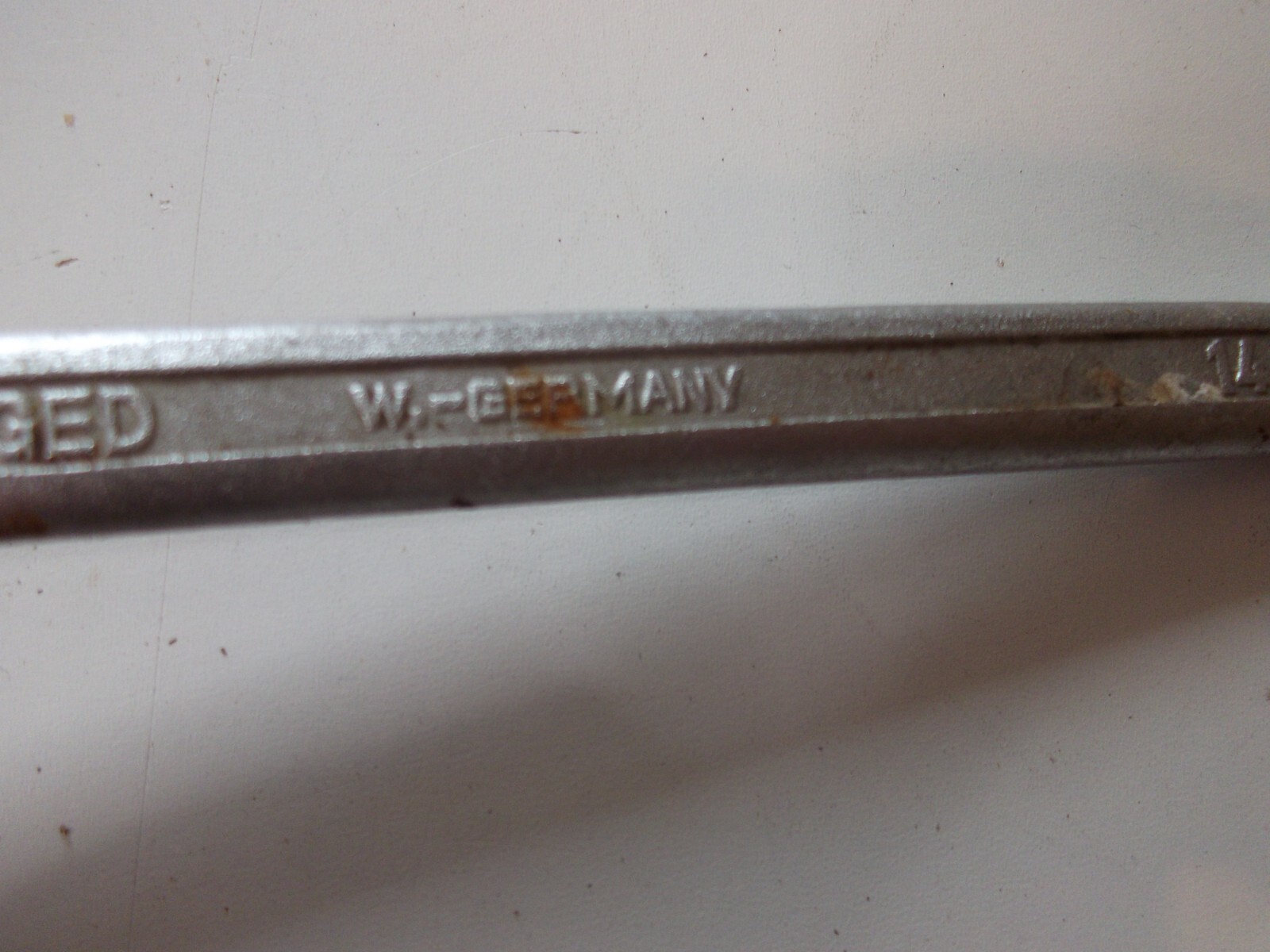 Vintage Alloy Steel 14mm x 15mm Ring Spanner West Germany Upcycle