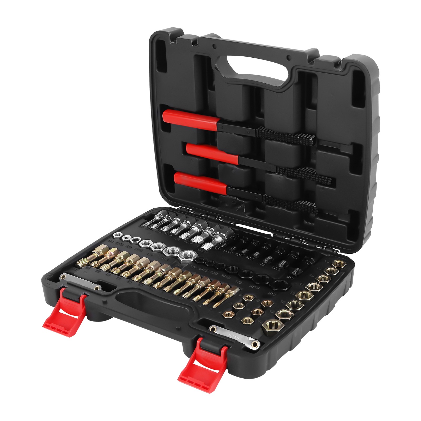 Industrial Thread Chaser Set 61pc SAE/Metric Color-Coded for Automotive Repair