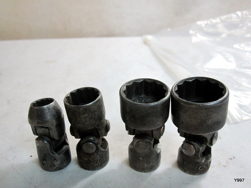 Plomb 5-piece swivel socket set 3/8” drive 12-point