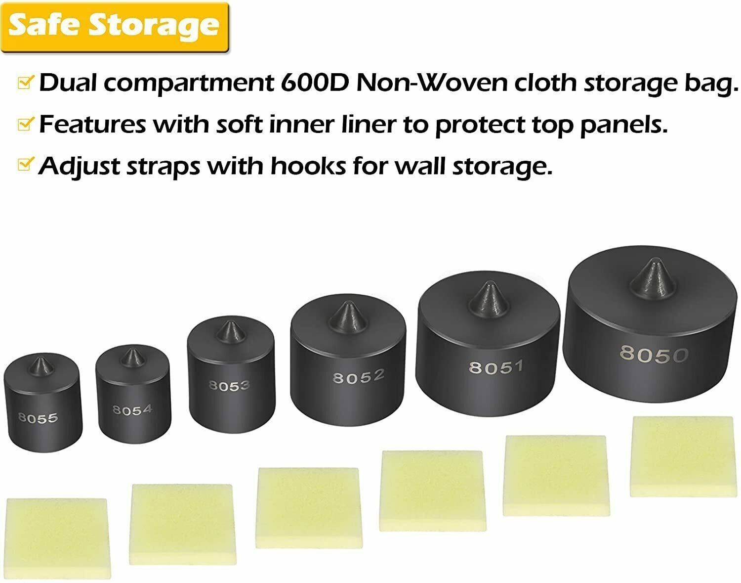 For OTC 8056 522 7393 Shaft Protector Set Gear & Pulley Puller Grip-O-Matic Tool