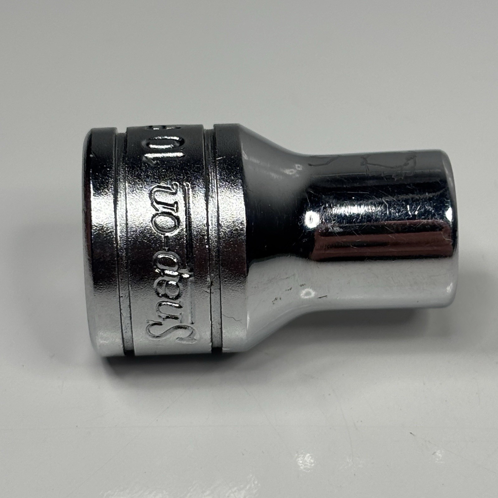 Snap On Tools FLE100 3/8 Drive Torx E10 Chrome Shallow Socket USA VTG 1987