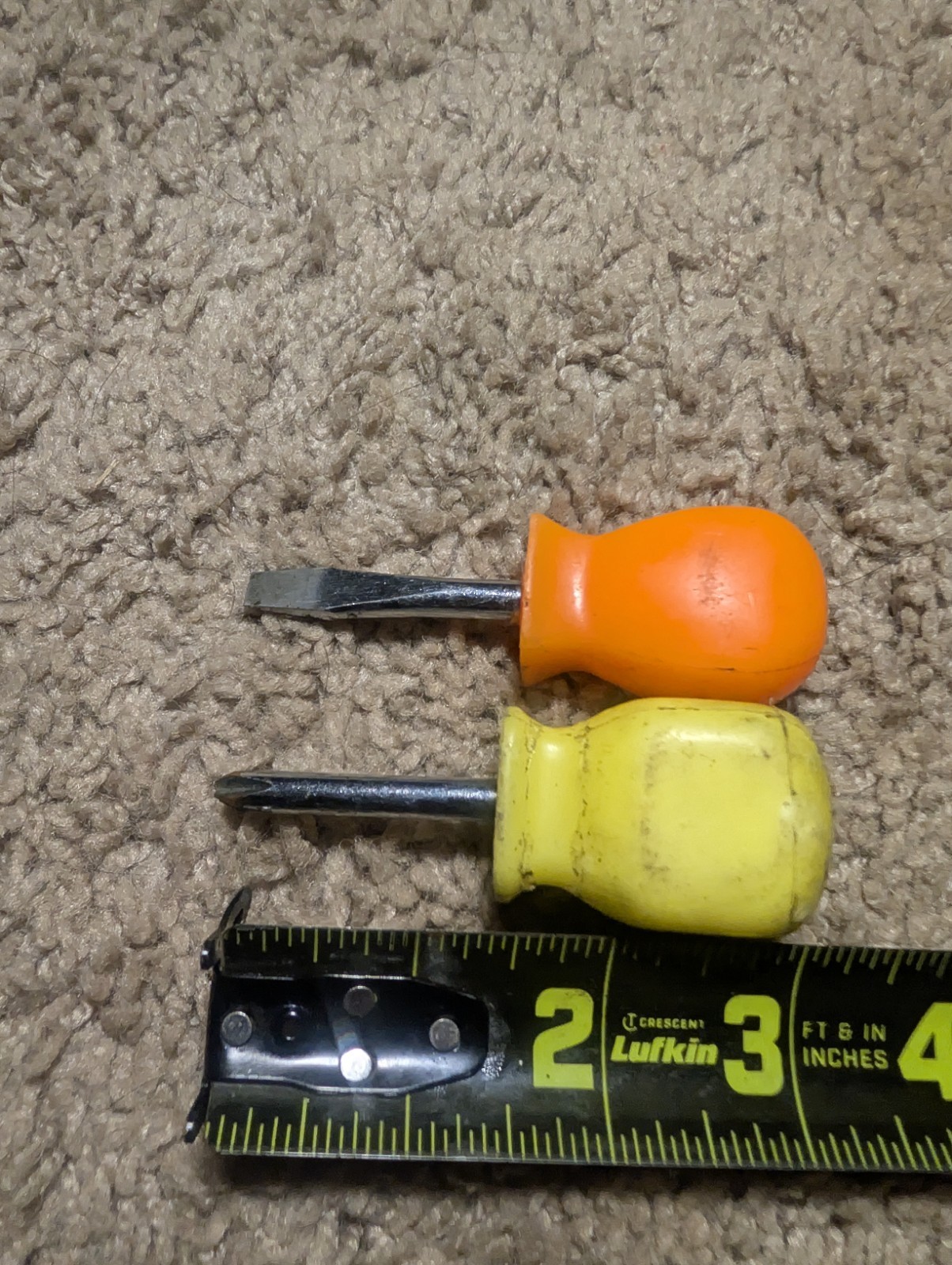 SNAP-ON TOOLS STUBBY SCREWDRIVERS ORANGE SDD1 FLAT TIP SDDP2 #2 PHILIPS OEM