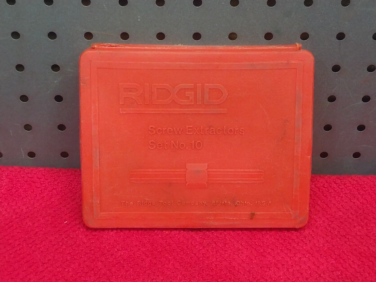 Vtg Ridgid Screw Extractor Set No. 10 (Missing Pieces)