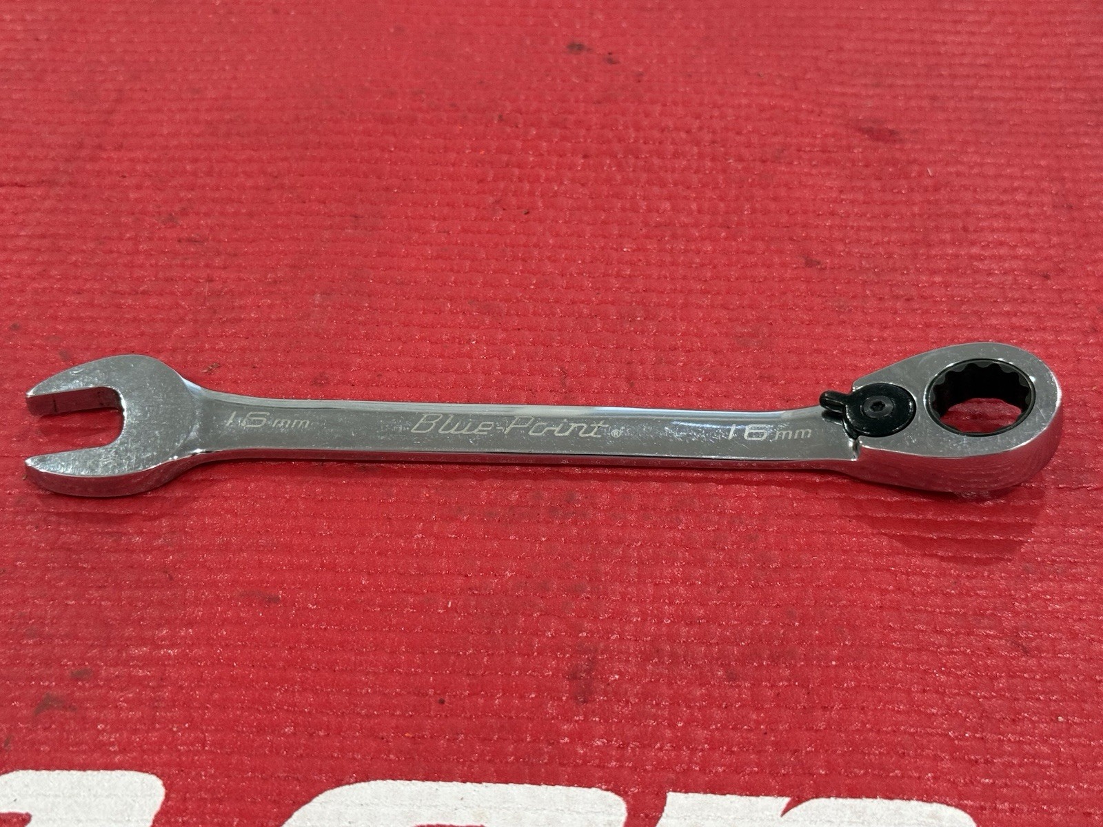 Snap On Blue Point 16mm 15° Offset Ratcheting Combination Wrench BOERM16