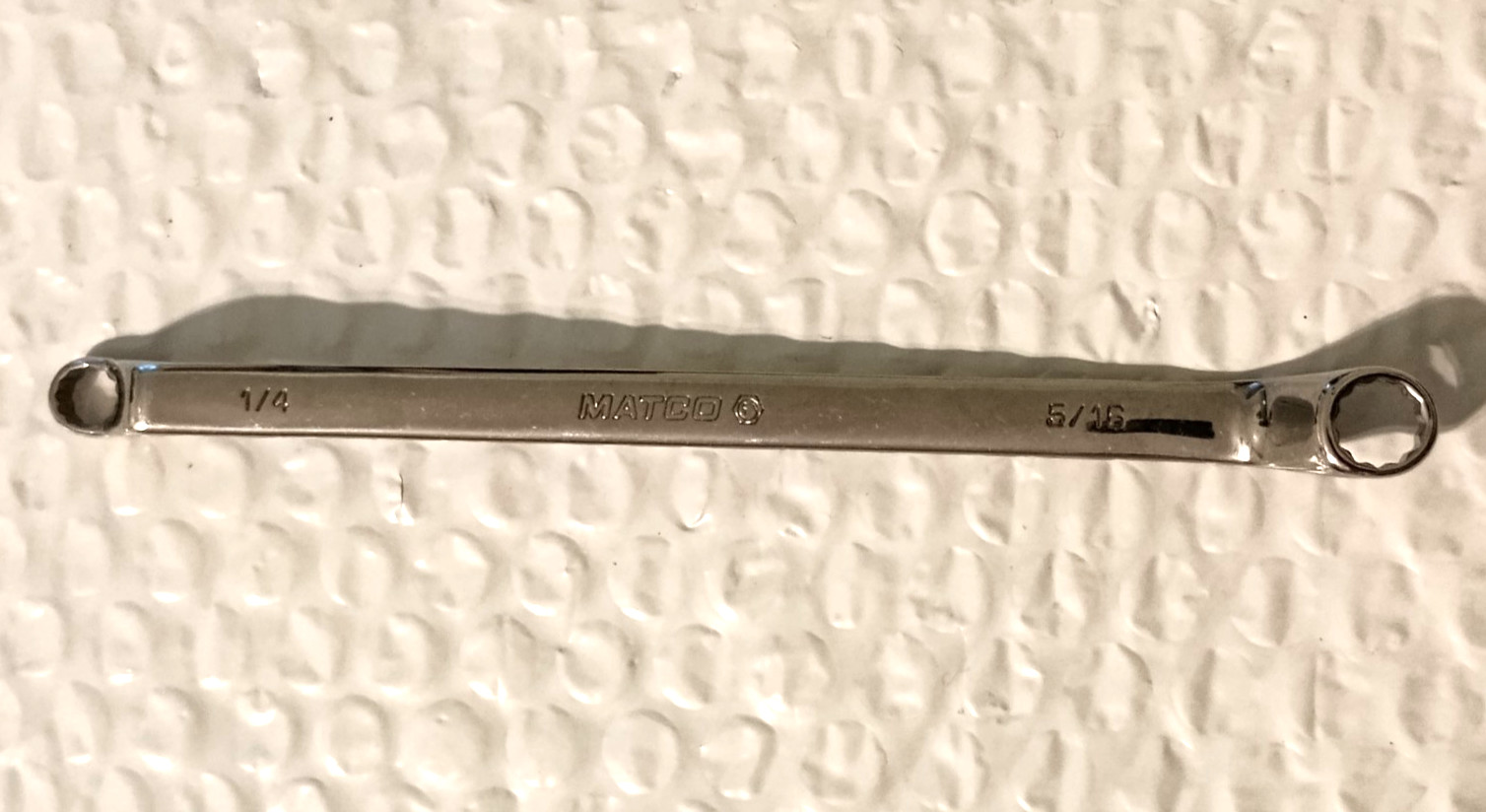 MATCO TOOLS USA RBDL810, 1/4″ x 5/16″ DBL. OFFSET BOX WRENCH, 6.3″ L. 12PT *NOS*