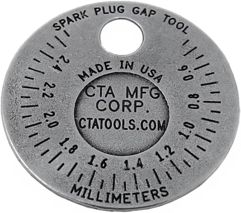 3235 Spark Plug Gapper: Coin-Style Spark Plug Gap Tool, 0.020″–0.100″ Measure…