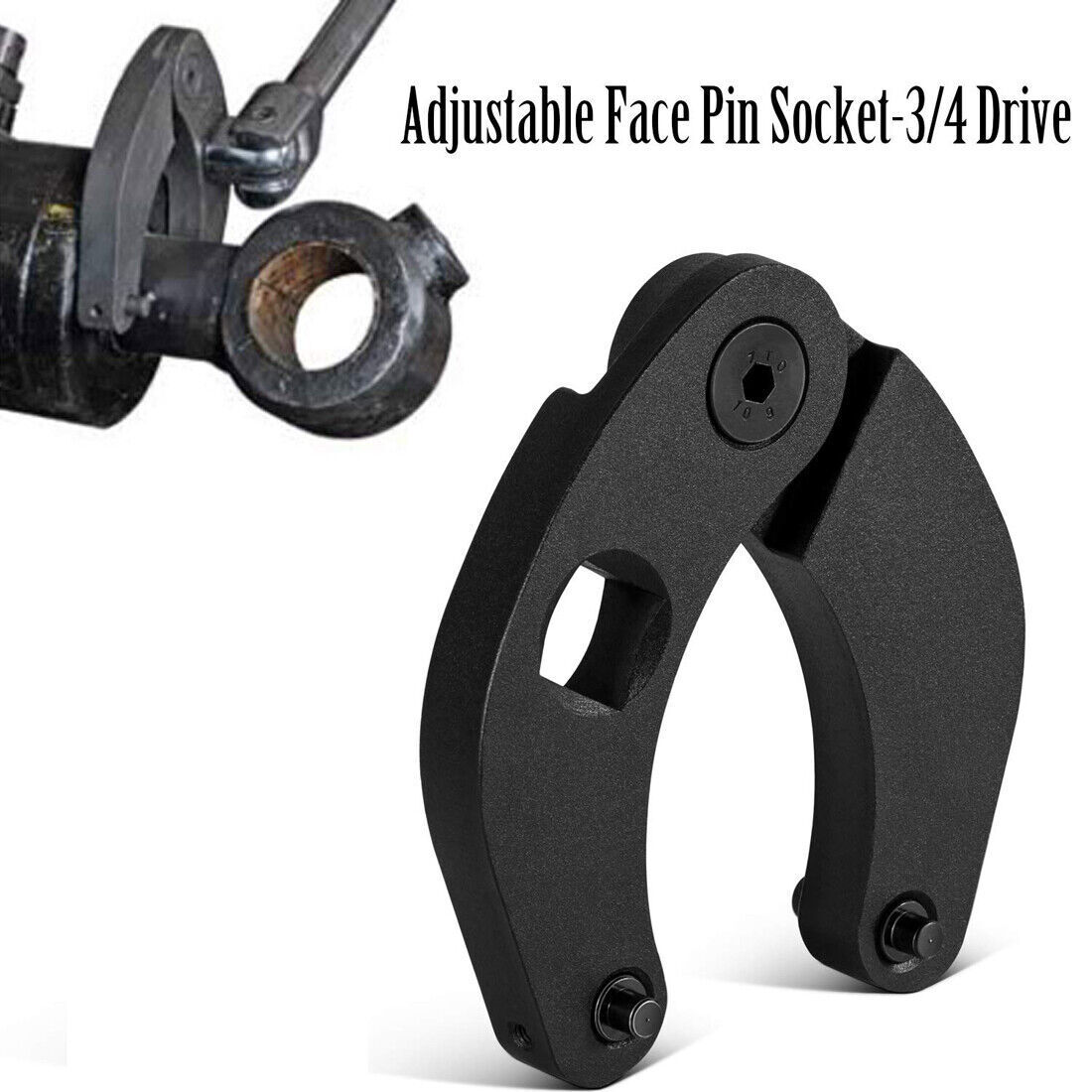 1266 Adjustable Gland Nut Wrench Spanner Fit 2″ – 6″ Pin for Hydraulic Cylinders
