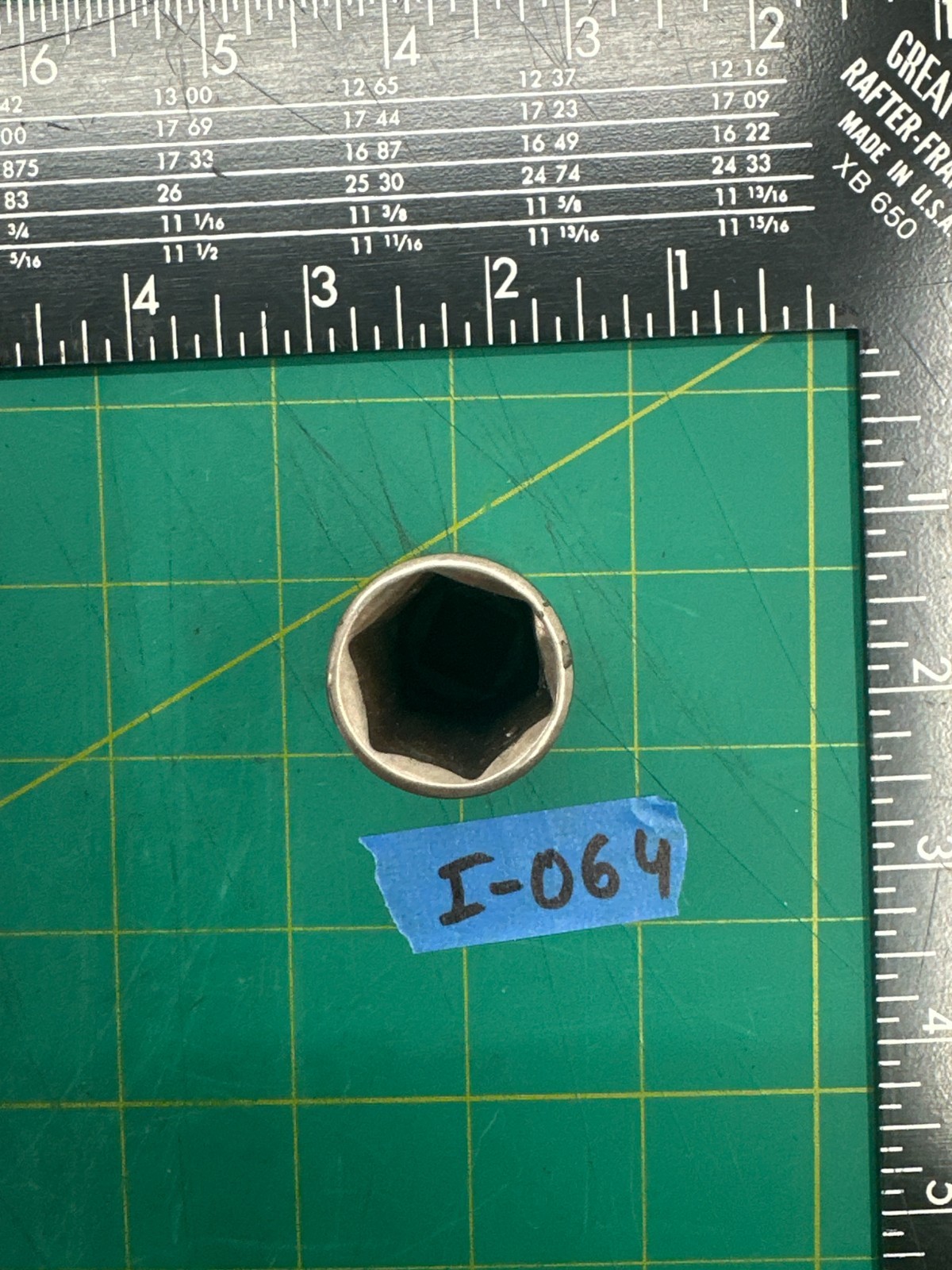 Vintage Craftsman No.44432 6pt 17mm Deep Socket 3/8 Drive G Series, Made in USA