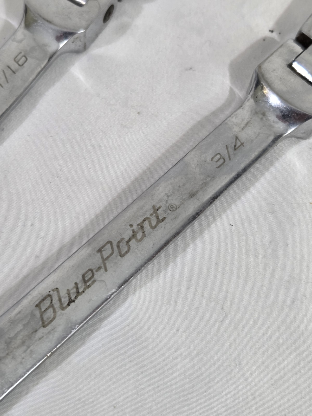 BLUE POINT 6 PC 6 Pt Standard SAE Flex Head Ratcheting Box Wrenches 5/16 To 3/4