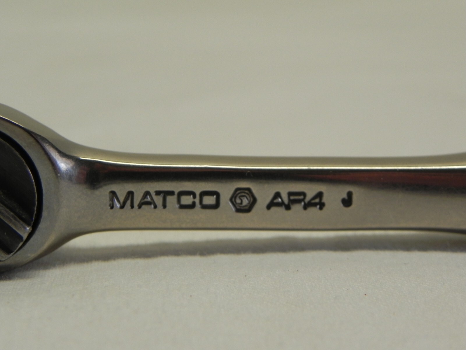 Matco AR4 1/4» Drive Short Handle 44 Fine Tooth Ratchet Measuring 4-7/8» Long