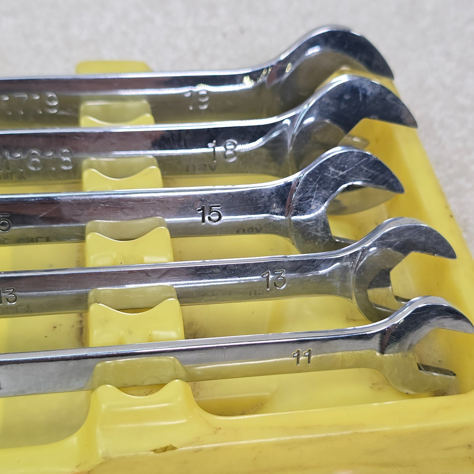 Mac Tools 5pc Metric Open End Tappet Wrench Set 10mm-19mm Thin Beam DTM50K Tray