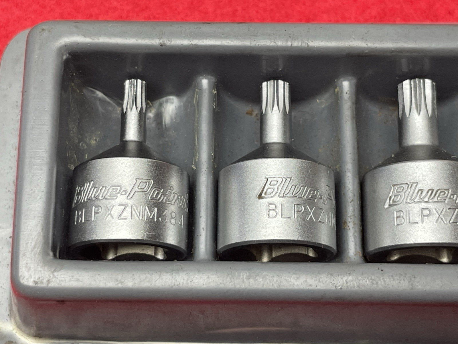 NICE BLUE POINT 9PC METRIC TRIPLE SQUARE STUBBY BIT DRIVER SOCKET SET 3/8″ DRIVE