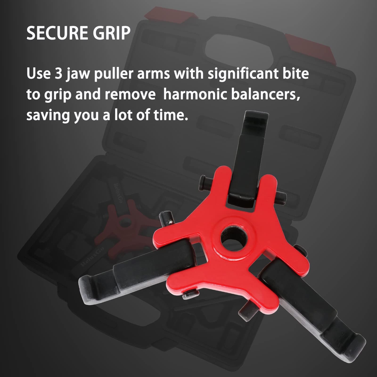 Harmonic Balancer Pulley Puller Set Adjustable 3-Jaw Puller Tool for Removing Ha