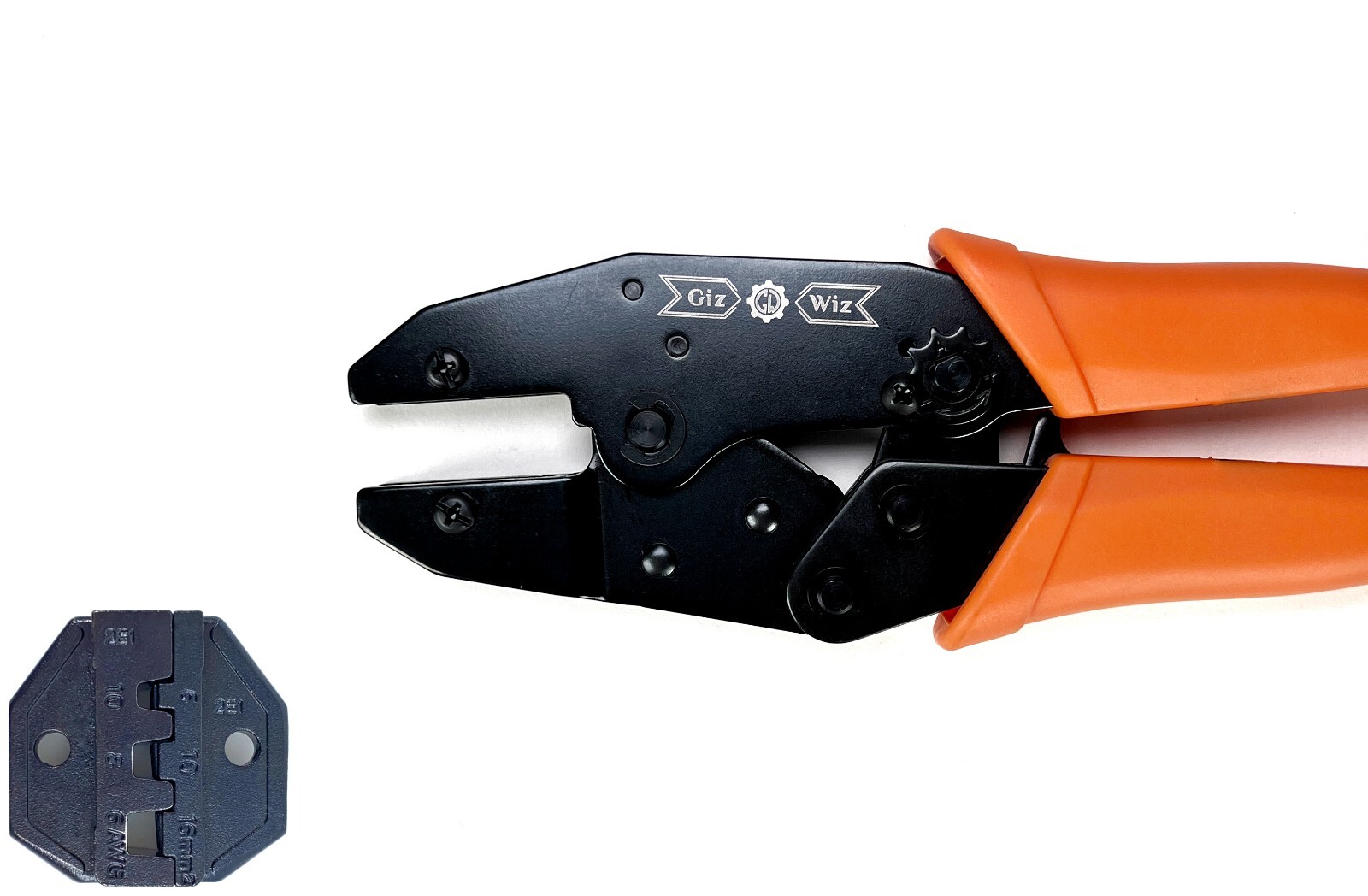 GIZWIZ Interchangeable Ratchet Crimp Tool For Pin Terminals