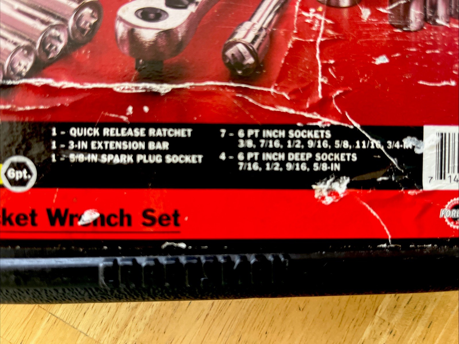 CRAFTSMAN 3/8” Drive 6 Point 34810 14 Pc Socket Wrench Set With Case Complete