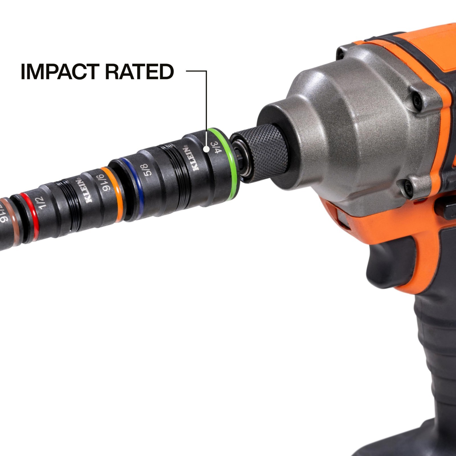 9-in-1 Impact Socket Set, 4 Flip Sockets, Nut Driver Sizes 1/4″-3/4″, Bit Holder