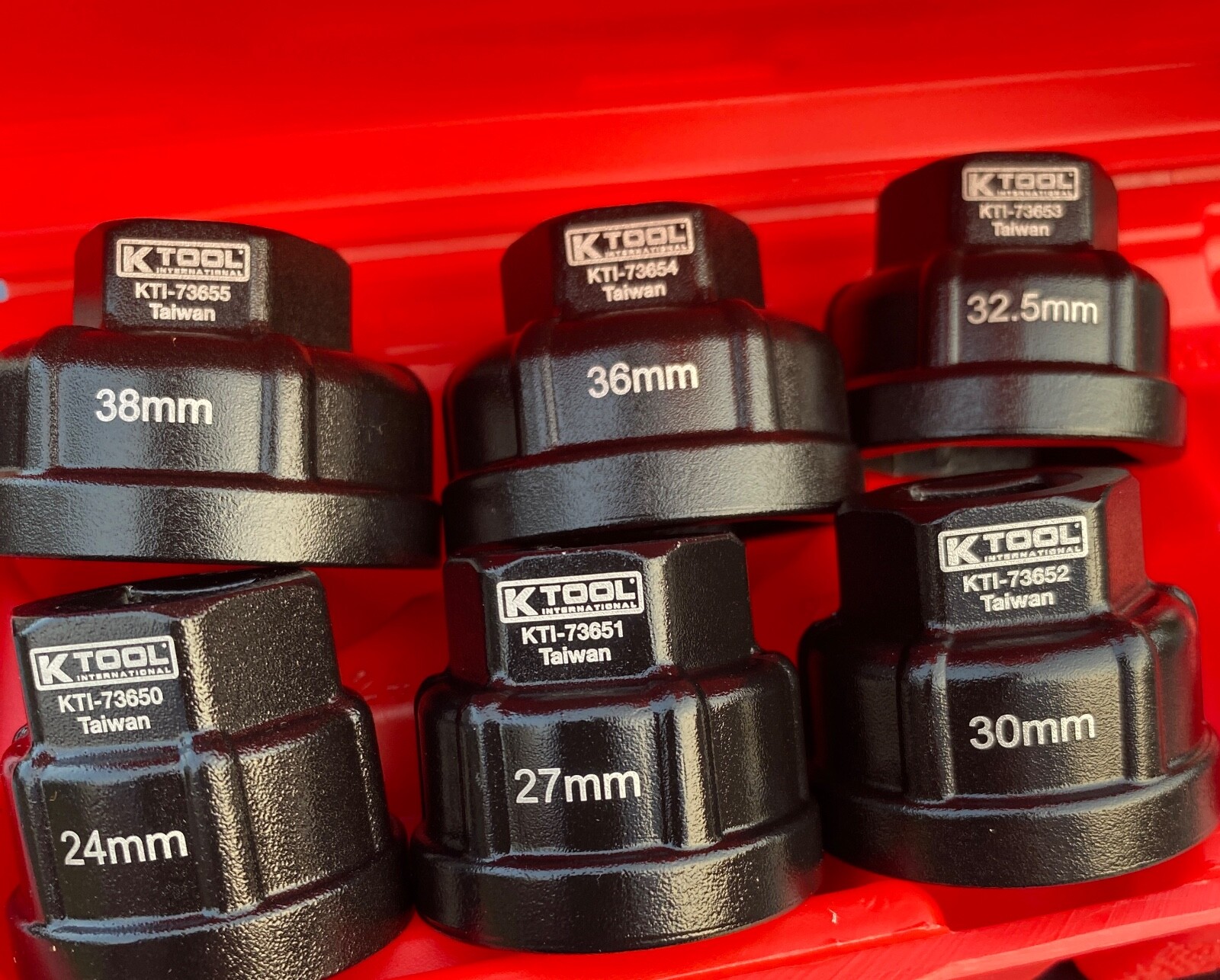 Cartridge Housing Oil Filter Cap Wrench Socket Tool Set 24 27 30 32.5 36 38 mm