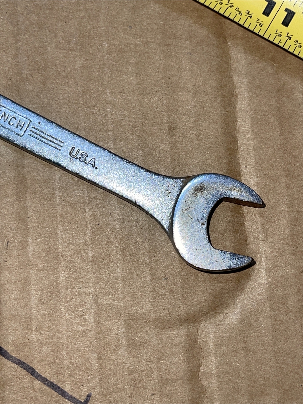 Vintage Williams USA 1727 5/8 X 9/16 In SAE Open End Wrench Superrench