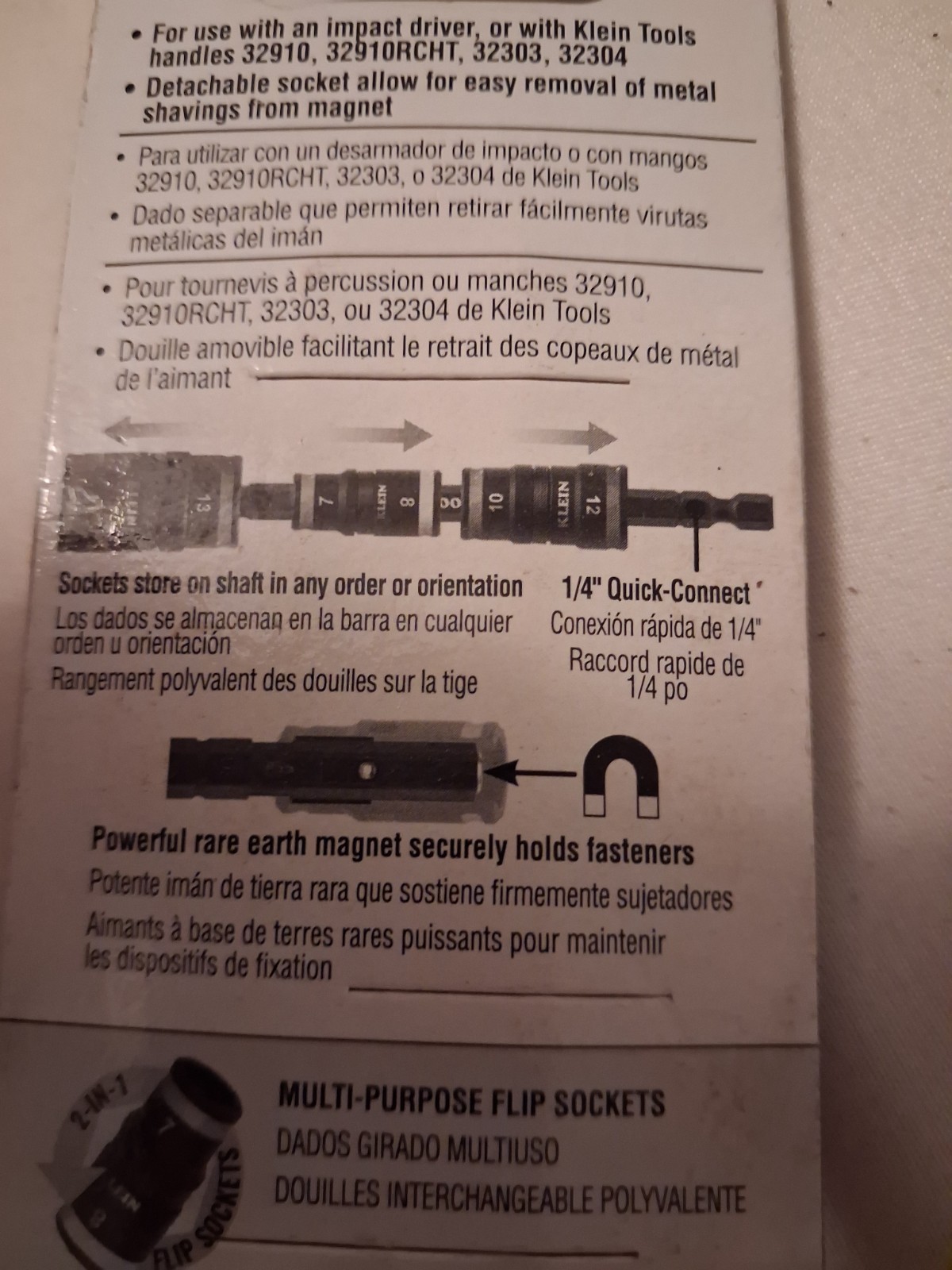 Klein Tools 6-in-1 Metric Impact Flip Socket Set (Model 32933M